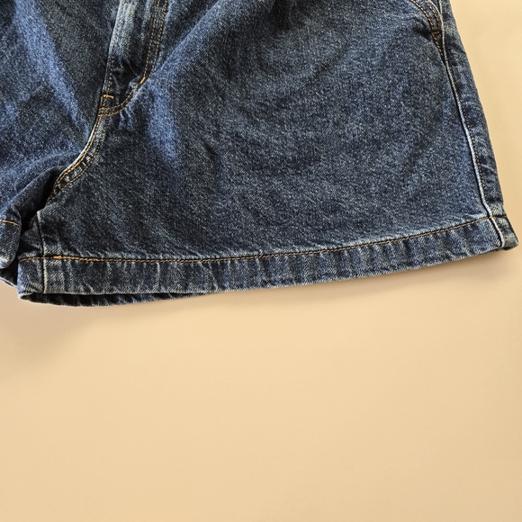 Levi's Women Blue Jean High Rise Mom Shorts 33 EUC - Picture 5 of 8